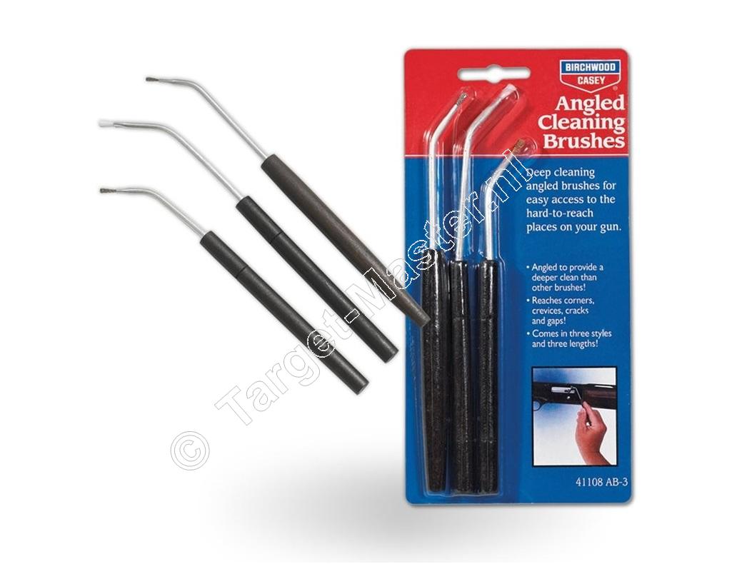 Birchwood Casey ANGLED CLEANING BRUSHES Reiniging Borstel Set inhoud 3 stuks